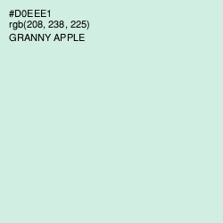 #D0EEE1 - Granny Apple Color Image