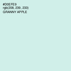 #D0EFE9 - Granny Apple Color Image