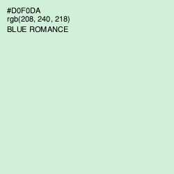 #D0F0DA - Blue Romance Color Image