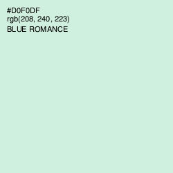 #D0F0DF - Blue Romance Color Image