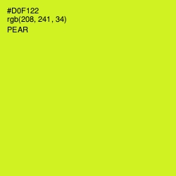 #D0F122 - Pear Color Image