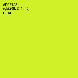 #D0F128 - Pear Color Image