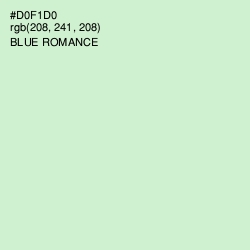 #D0F1D0 - Blue Romance Color Image