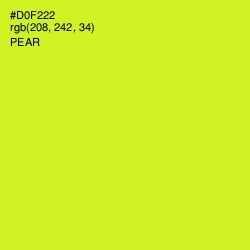 #D0F222 - Pear Color Image