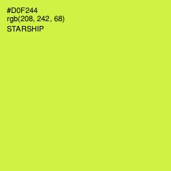 #D0F244 - Starship Color Image