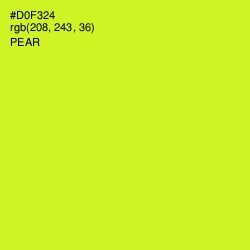 #D0F324 - Pear Color Image