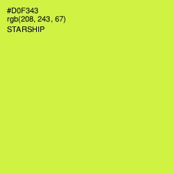 #D0F343 - Starship Color Image