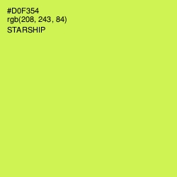 #D0F354 - Starship Color Image