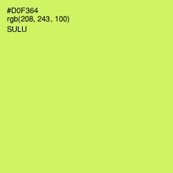 #D0F364 - Sulu Color Image