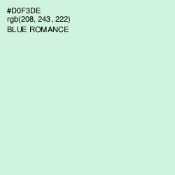 #D0F3DE - Blue Romance Color Image