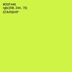 #D0F446 - Starship Color Image
