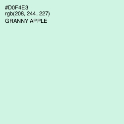 #D0F4E3 - Granny Apple Color Image