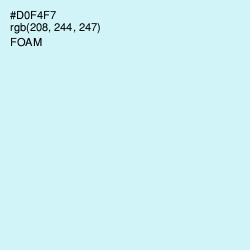 #D0F4F7 - Foam Color Image