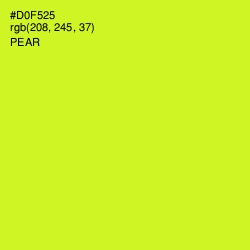 #D0F525 - Pear Color Image