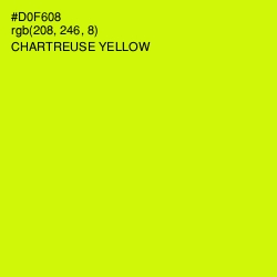 #D0F608 - Chartreuse Yellow Color Image