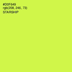 #D0F649 - Starship Color Image