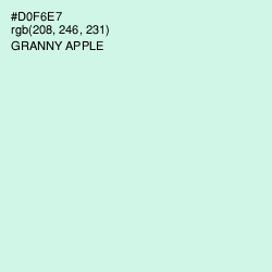 #D0F6E7 - Granny Apple Color Image