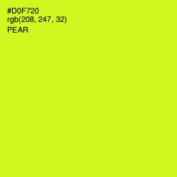 #D0F720 - Pear Color Image