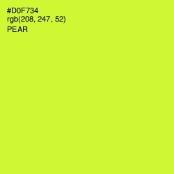 #D0F734 - Pear Color Image