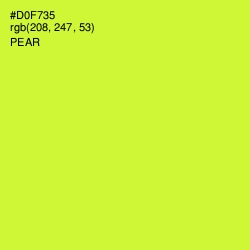 #D0F735 - Pear Color Image