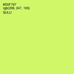 #D0F767 - Sulu Color Image
