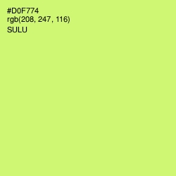 #D0F774 - Sulu Color Image