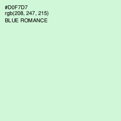 #D0F7D7 - Blue Romance Color Image