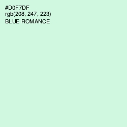 #D0F7DF - Blue Romance Color Image