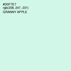 #D0F7E7 - Granny Apple Color Image