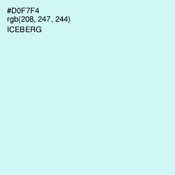 #D0F7F4 - Iceberg Color Image