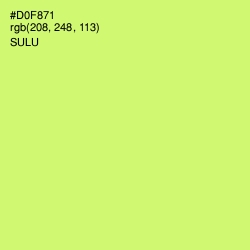 #D0F871 - Sulu Color Image