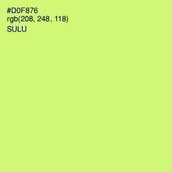 #D0F876 - Sulu Color Image