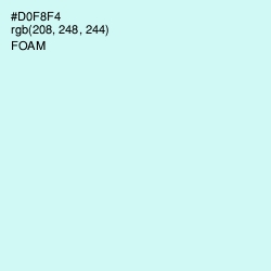 #D0F8F4 - Foam Color Image