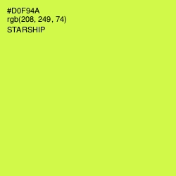 #D0F94A - Starship Color Image