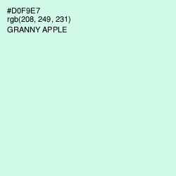 #D0F9E7 - Granny Apple Color Image