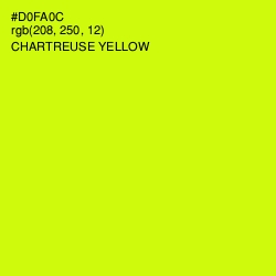 #D0FA0C - Chartreuse Yellow Color Image