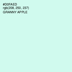 #D0FAED - Granny Apple Color Image