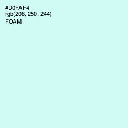 #D0FAF4 - Foam Color Image