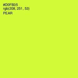 #D0FB35 - Pear Color Image