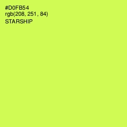 #D0FB54 - Starship Color Image