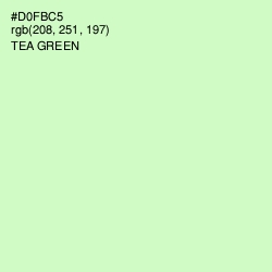 #D0FBC5 - Tea Green Color Image