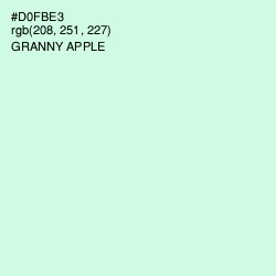 #D0FBE3 - Granny Apple Color Image