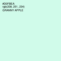 #D0FBEA - Granny Apple Color Image