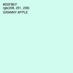 #D0FBEF - Granny Apple Color Image