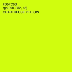 #D0FC0D - Chartreuse Yellow Color Image