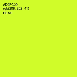 #D0FC29 - Pear Color Image