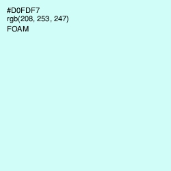 #D0FDF7 - Foam Color Image