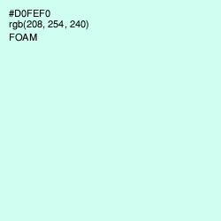 #D0FEF0 - Foam Color Image