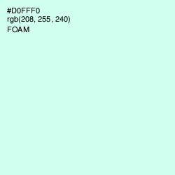 #D0FFF0 - Foam Color Image