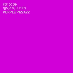 #D100D9 - Purple Pizzazz Color Image